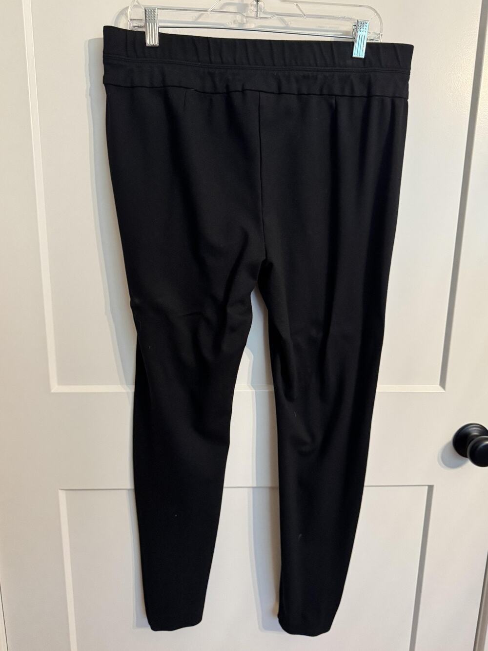 J. Jill Leggings Sz L Tall Black Ponte High Rise Ankle Stretch Pull On Comfort